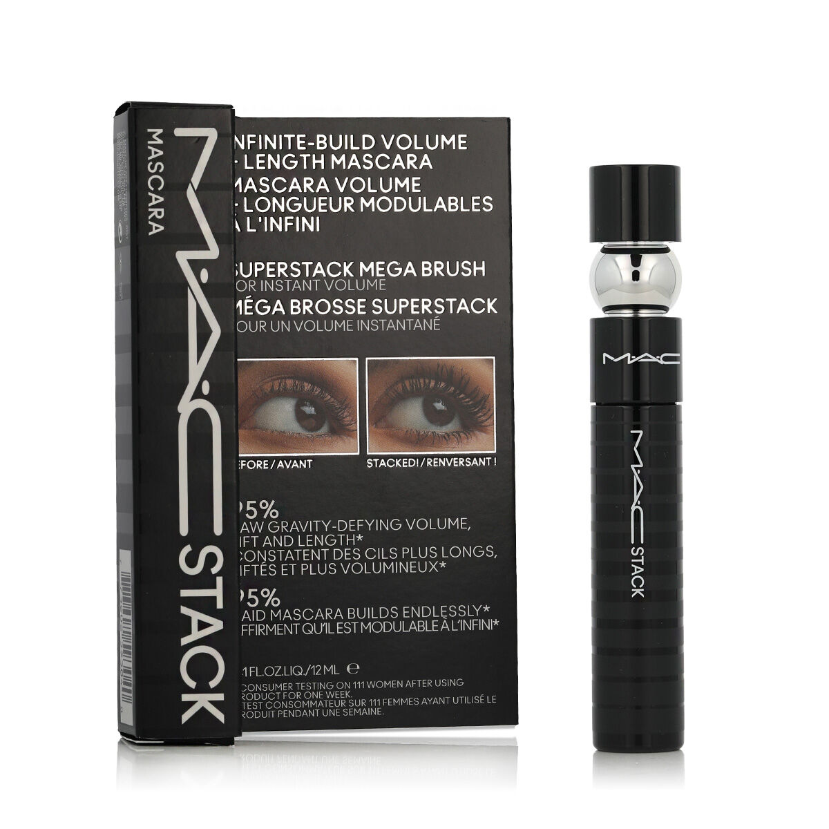 Rímel Mac Stack Preto 12 ml